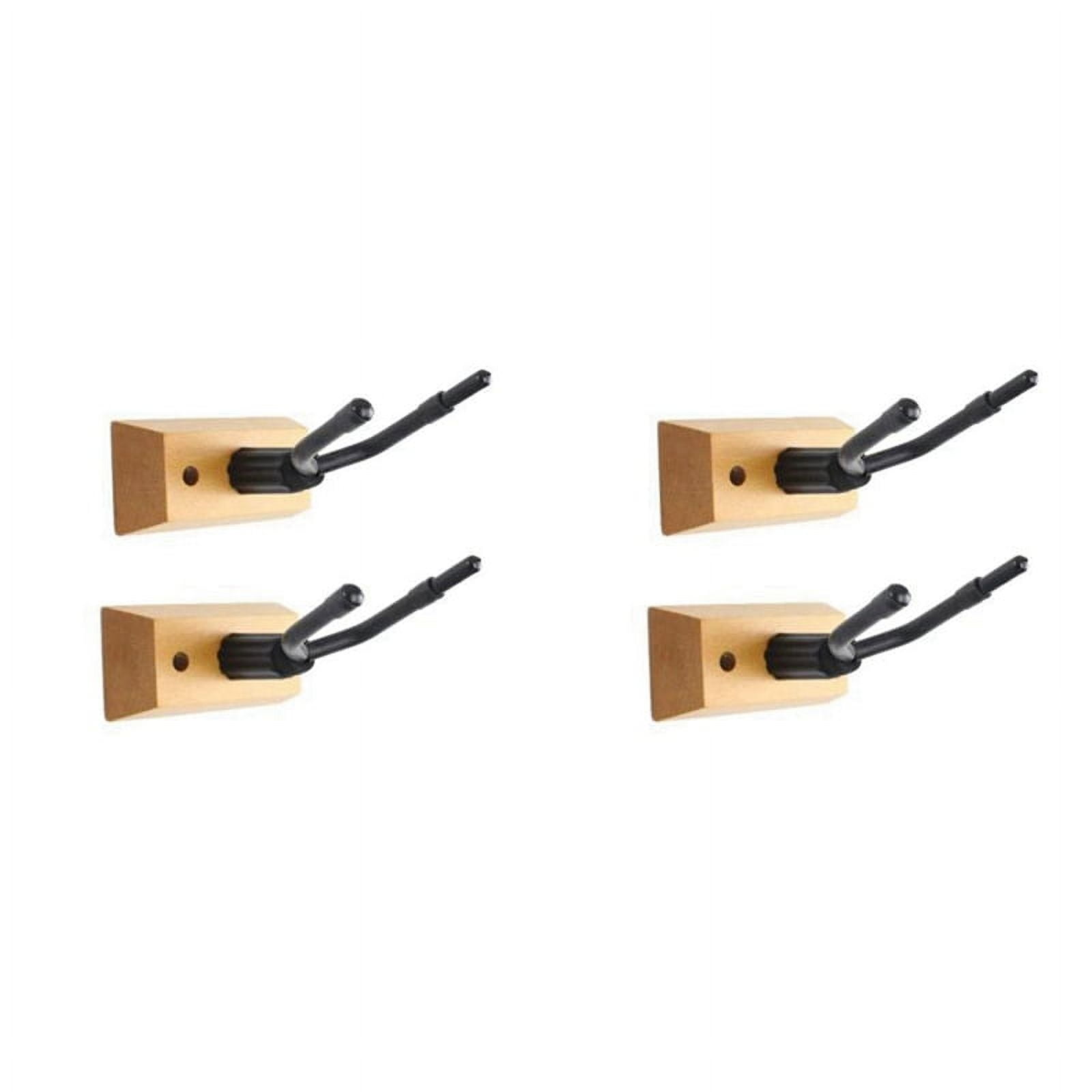 4 Pcs Violin Wall Mount,Violin Rack Wall Hanger,Violin Viola Ukulele Hanging Hook,Can Hang Violin Bow,for Home&Studio,4 x Cento 4 x Base 8 x screw,Wood color