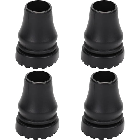 4 Pcs Walking Stick Rubber Tips Heavy-Duty Non-Slip Replacement Ferrules For Walking Sticks, Crutches & Hiking Poles 20mm High-Strength Rubber Ends