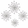 thumbnail image 1 of 4 Pcs Wall Decor Hanging 3d Wall Art, Bling Crystal Cast Star Sun Rhinestone Decor, Silver Stainless Steel Wall Decor Living Room for Bedroom Office, Kitchen, 1 of 7