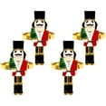 thumbnail image 1 of 4 Pcs Walnut Soldier Napkin Buttons Holiday Party Decorations (4) 4pcs Christmas Rings Valentines Table Top Dining Decors Serviette Buckle for Hotel Banquet, 1 of 6