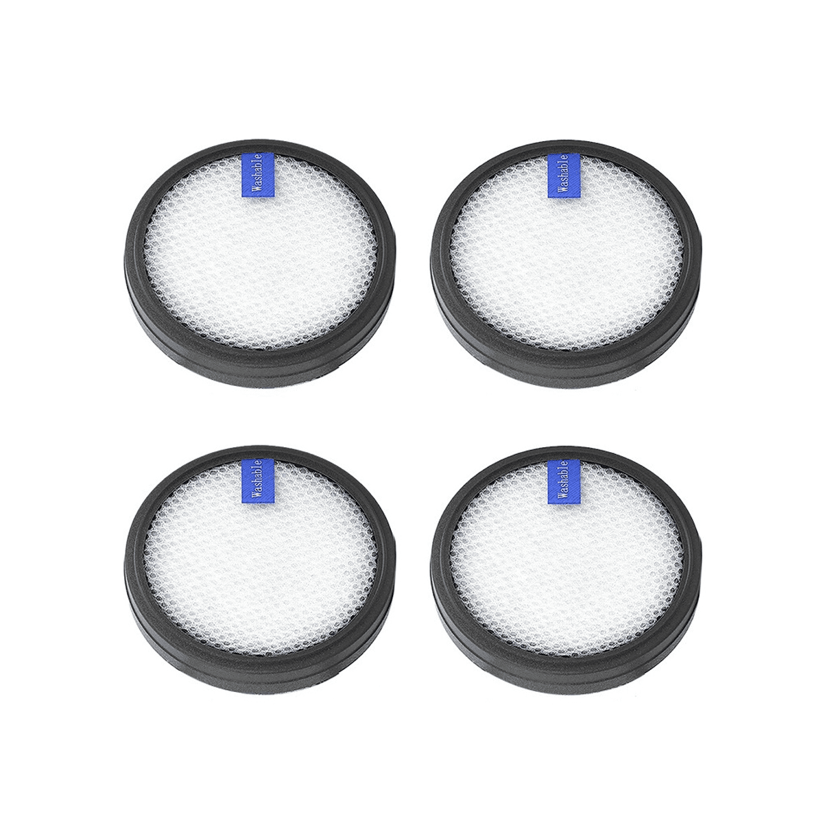 4 Pcs Washable Filter for PRETTYCARE W200 W300 W400 Cordless Vacuum Cleaner  Replacement Spare Parts Accessories 