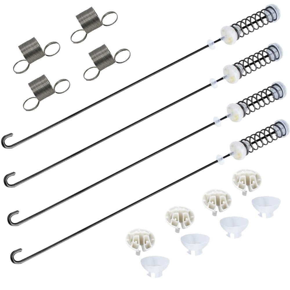 4 Pcs Washer Suspension Rod Kit W10780048 & Suspension Springs for