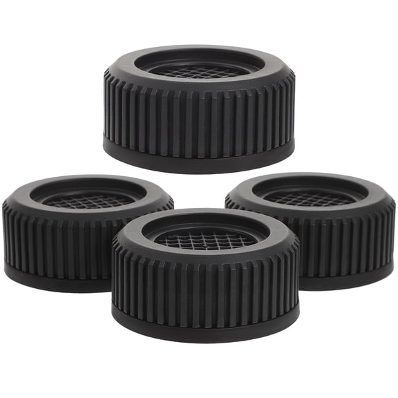 ifundom 4-Pack Anti- Washing Machine Foot Pads Black Plastic Mats for Noise Reduction and Stability