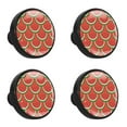 thumbnail image 1 of 4 Pcs Watermelon Knobs for Kitchen Cabinet Cupboard Dresser Bookcase Drawer Pulls Handles Round Home Decor, 1 of 5
