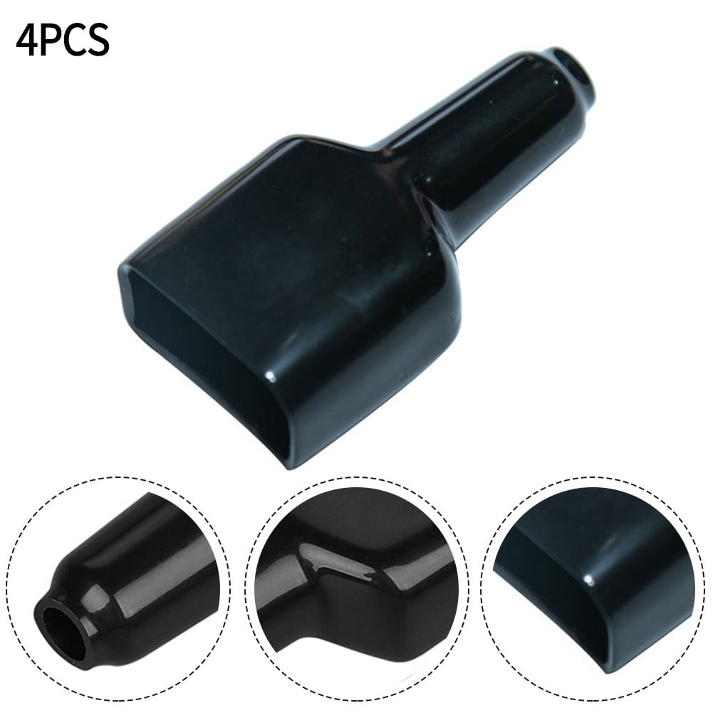 4 Pcs Waterproof 50A For Anderson Plug Connector Dustproof Cable Jacket Black