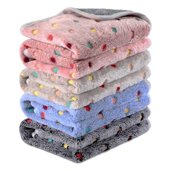 4 Pcs Waterproof Blankets Washable Small Animal Fleece Bedding Absorbent Guinea Pig Cage Liners Reusable Pet Pee Pad Sleep Mat Pad Cover For Hamster Ferret - XS:40*60CM