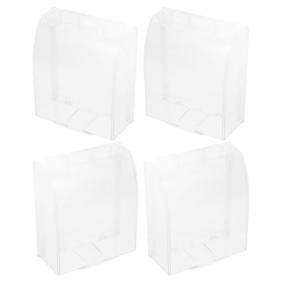 4 Pcs Waterproof Box Outdoor Electrical Outlet Cover Home Socket Covers Bathroom Wall Switch Plastic