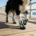 thumbnail image 1 of 4 Pcs Waterproof Dog Shoes with Reflective Straps, Breathable Non-Slip Boots for Large Dogs, Paw Protection for Daily Walking, 1 of 6