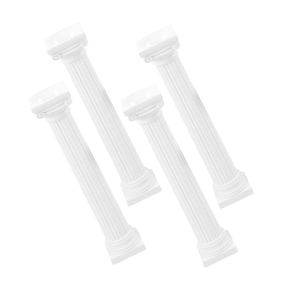 NIAIZEK 4-Piece White Roman Column Decorations for Entryway, Outdoor Garden, Patio, Porch, Home and Yard