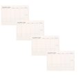 thumbnail image 1 of 4 Pcs Weekly Planner Notepad, Tear-Off 60Pages, Blank Calendar Sheets For Office Home Schedule 9.6 X 6.9 Inch Undated Monthly Calendar Sheet To-do list, Note pad, Scheduler, 1 of 9