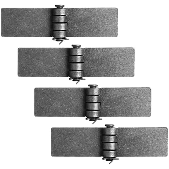 4 Pcs Weld-On Steel Butt Hinge, 7-1/2" x 1-7/8", Strap Style Trailer Gate Hinge, 1/4" Thick