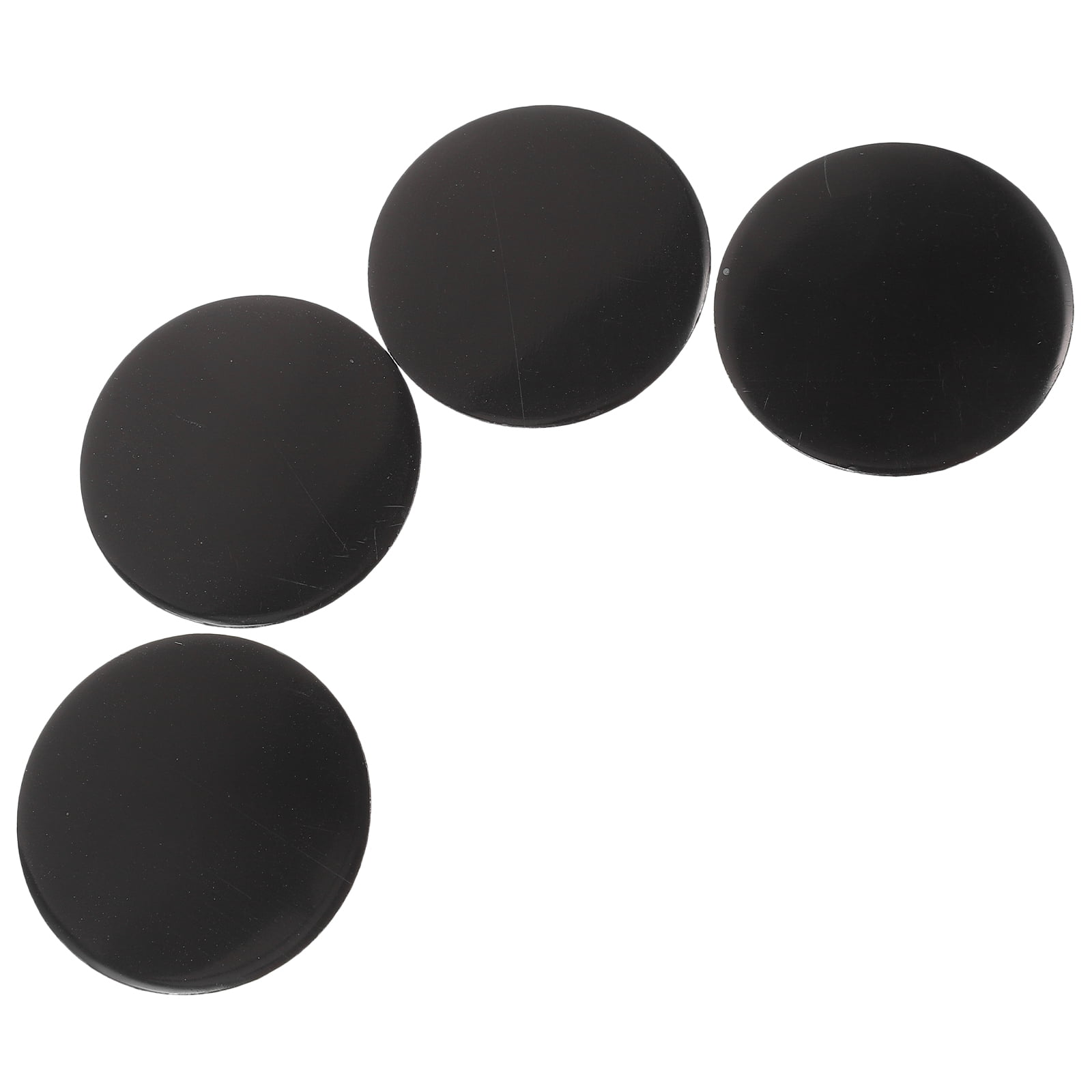 4 Hub Caps with Silver Silicone Stickers 60,0 - 56,0 MM Z05