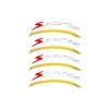4 Pcs Wheel Rim Decal Stripes Set Sport Emblem Reflective Stickers, Auto Racing Sport Logo Decals Waterproof Wheel Stripe Car Rim Stripes for Tire Rim Safety Decoration