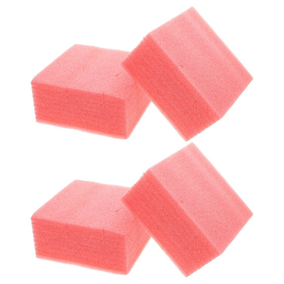 4 Pcs White Foam Blocks Foam Block Base 14.00X14.00X7.00CM Red