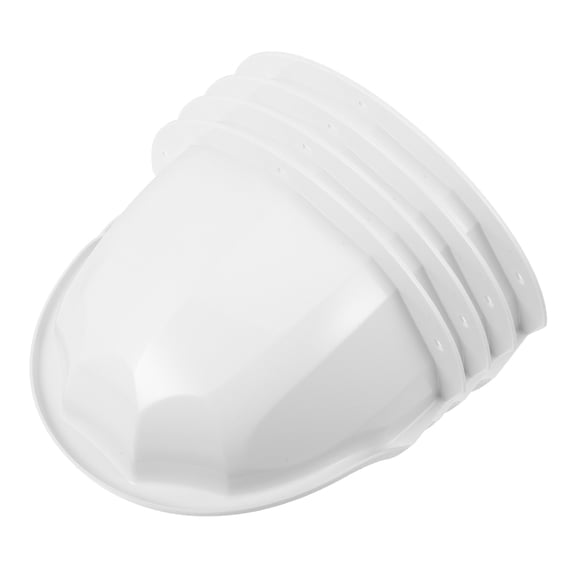 FONDOTIN Outdoor Camera Protection Cover Camera Rain Shield White Abs 4Pcs 11.4X8.3X5.1In