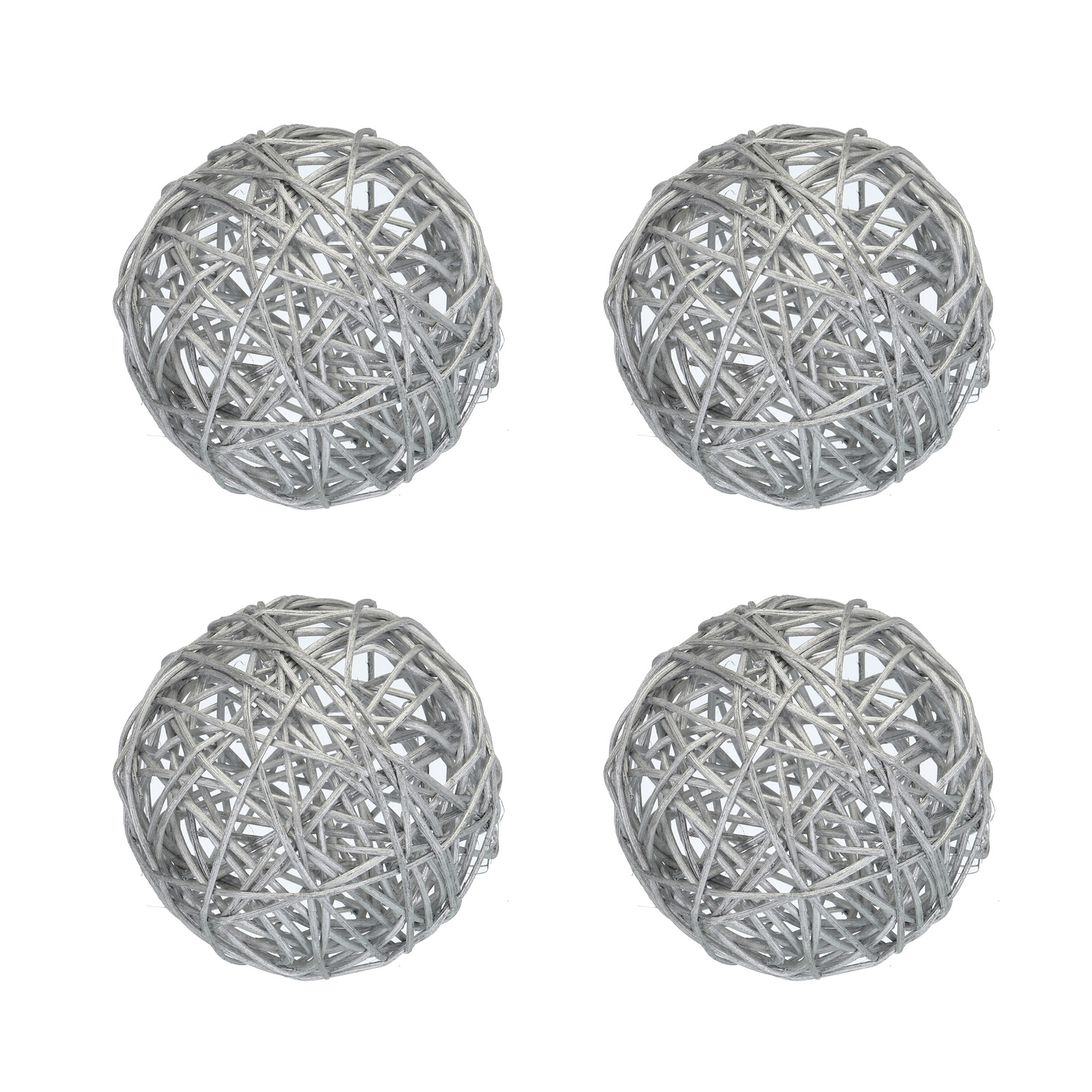 12 Palle Decorative In Rattan A Forma Di Cuore 60mm, Intrecciate, Riempitivi Per Vasi E Ciotole, Blu Scuro, Blu Chiaro E Bianco