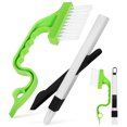 thumbnail image 1 of 4-Piece Window Track Cleaning Brush Set for Home and Car, Crevice and Groove Detail Tools for Easy Maintenance, 1 of 5