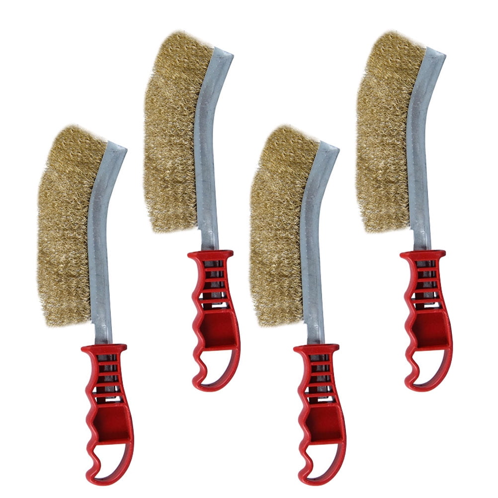 4 Pcs Wire Brush Grill Multifunction Scrubber Outdoor Cleaner