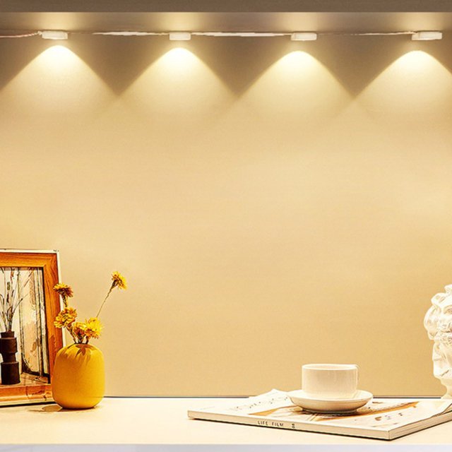 4 Pcs Wireless Under Lights, Rechargeable LED Under