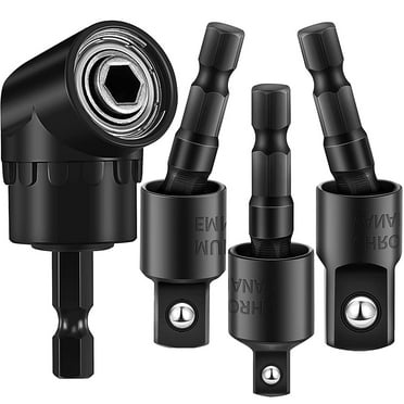 4 Pcs Wobble Socket Adapters 360 Degree Rotatable Universal Joint Set