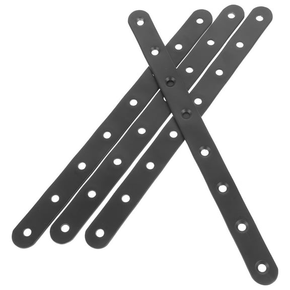 4 Pcs Wooden Fence Corner Code Mending Plate Braces for Wood Metal Bracket Stainless Steel Plate