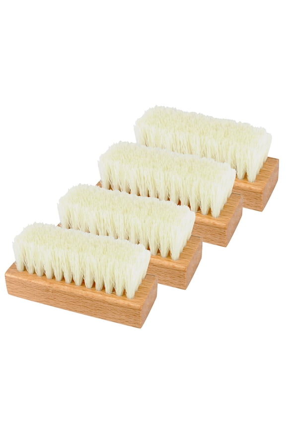 Shoe Cleaning Brush Set, 4-Piece Assorted Color Plastic Wire Brushes for Athletic and Sports Shoes