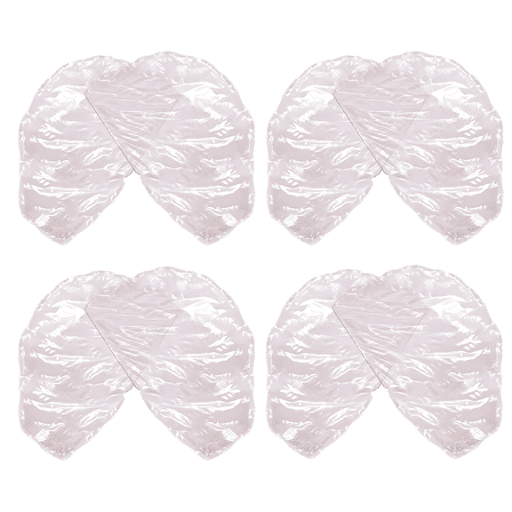4 Pcs Worship Flags for Dance, 27.6 x 31.5 In / 70 x 80 cm Half Round Praise Dance Flags with Poles, Colorful White Polyester Flags