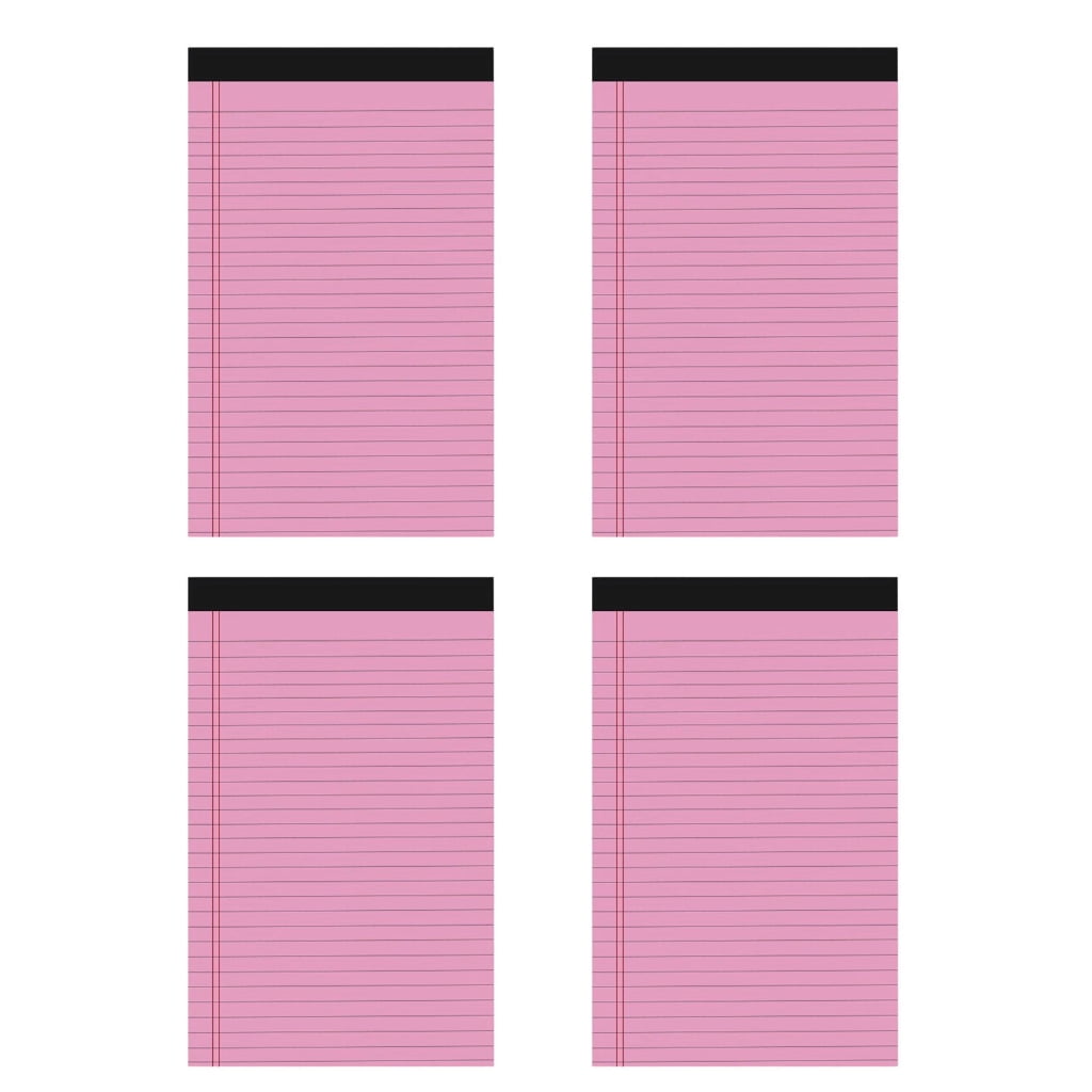 4 Pcs A4 Lined Paper Pads Legal Pad Small Note Pad Pocket Notebook Scratch Pads