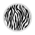 thumbnail image 1 of 4 Pcs Zebra Skin Print Knobs for Kitchen Cabinet Cupboard Dresser Bookcase Drawer Pulls Handles Round Home Decor, 1 of 5