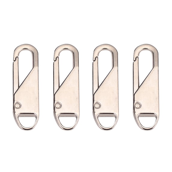 4 Pcs Zipper Pull, Replacement Metal Zipper Handle Mend Fixer Tab for Luggage, Suitcases, Backpacks, Jackets, Purses, Handbags