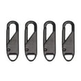 thumbnail image 1 of 4 Pcs Zipper Pull, Universal Zipper Pull Replacement, Broken Replacement Zippers Pull, Zipper Repair Kit Zipper Slider Pull Tab Zippers Pull Handle for Jackets Luggage Boots Pants Tents, Black, 1 of 1