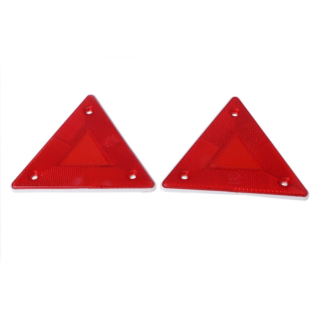 Triangle Alert Box 4 Pcs for Triangle Warning Reflector Alerts Safety Plate Rear Light ...