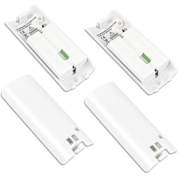 4 Pcs for Wii Remote Batteries Rechargeable, 2800mAh High-Capacity Rechargeable Batteries for Wii/Wii U Remote Controller (Charger not Included)