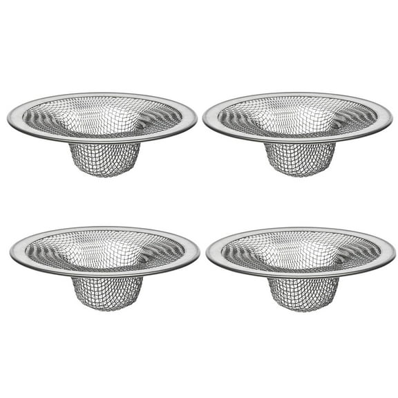 4 Pcs of 4.5in Mesh Kitchen Sink Strainer Stainless Steel Filter Drain Strainer for Bathroom