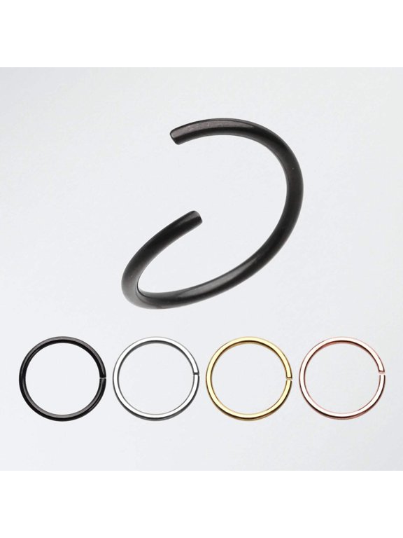 4 Pcs of Assorted Basic Essential Bendable Hoop Ring Pack-Assorted