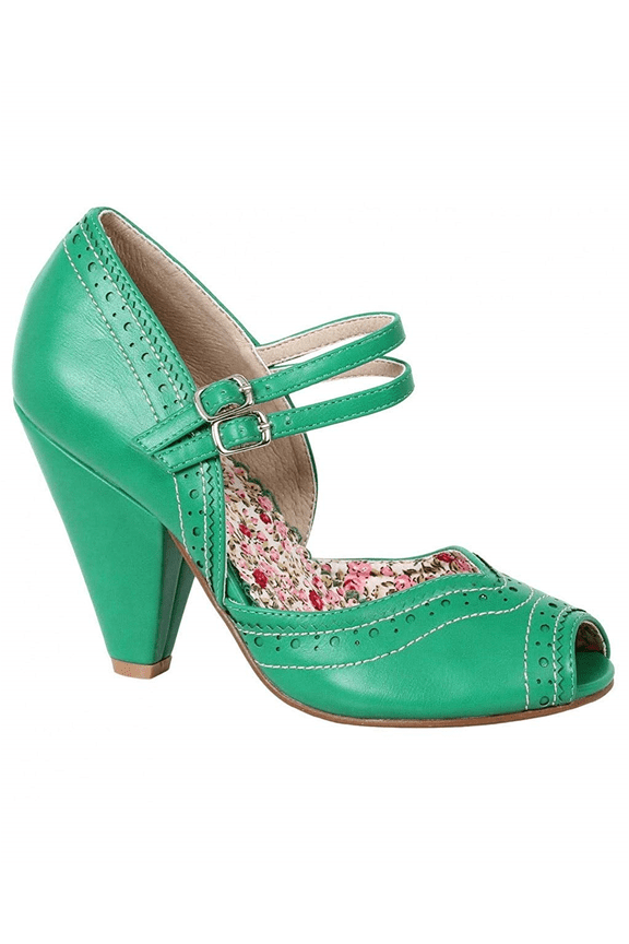 4" Peep Toe Double Strap Maryjane