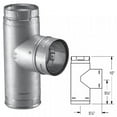 thumbnail image 1 of 4'' PelletVent Pro Galvalume Single Tee with Clean-Out Tee Cap, 1 of 1