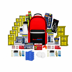 Ready America 4 Person Deluxe Emergency Survival Kit with Emergency and Safety Supplies