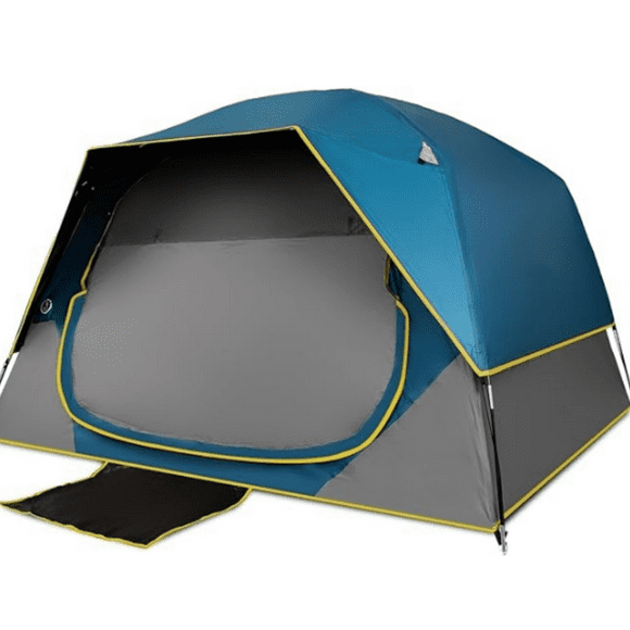 4 Person Blackout Camping Tent, Easy Setup Waterproof Family Dome Tent for Camping with Rainfly, Portable Double Layer Large Family Tent for Outdoor Camping&Hiking