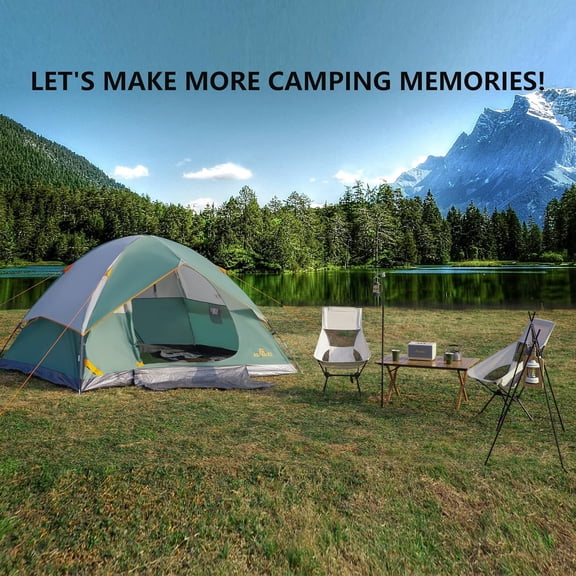 4 Person Camping Tent Waterproof Double Layer Dome Tent for Hiking Backpacking