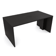 4 Person Collaboration Table | Face-To-Face Desk | 36x66 All Laminate Team Desk | Black Cypress