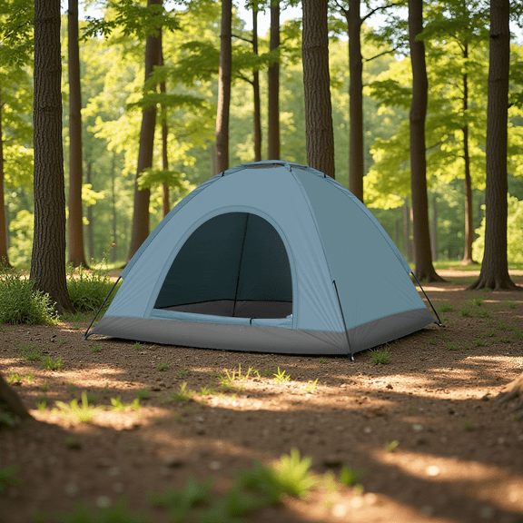 4 Person Dome Tent for Camping, Lightweight Easy Setup Tent with Waterproof Oxford Floor, UV Protection & Ventilation, Portable Backpacking Tent for Outdoor Adventures