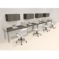 thumbnail image 1 of 4 Person Modern Metal Leg Office Workstation Desk Set, #OT-SUL-SPM65, 1 of 2