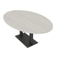 thumbnail image 1 of 4 Person Oval Conference Table Metal Base Data And Electric Module, 1 of 5