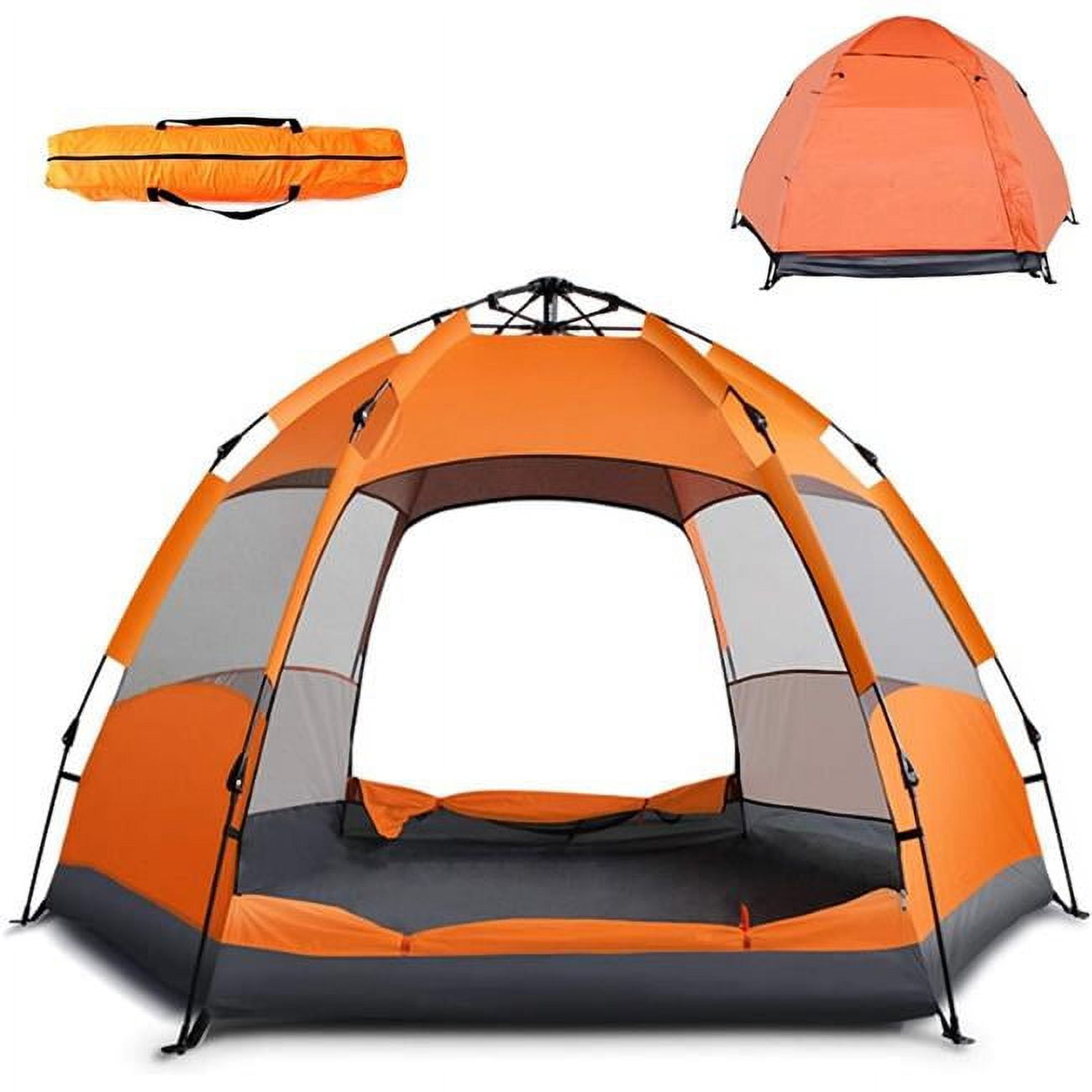 4-Person Pop Up Tent, Orange - Walmart.com