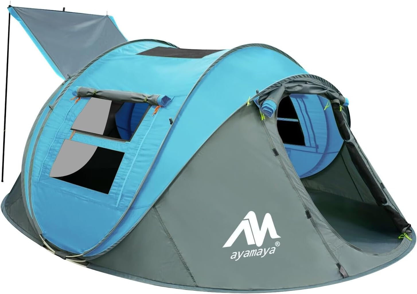 4 Person Pop Up Tents for Camping AYAMAYA Waterproof Instant Family Tents with Skylight