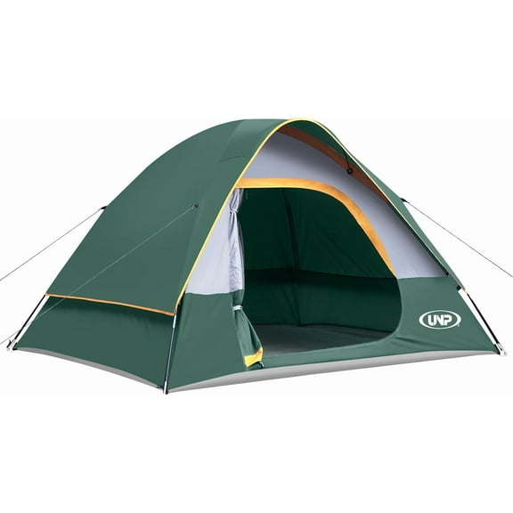 4 Person Waterproof Windproof Tent with Rainfly - Portable Dome Tents for Camping