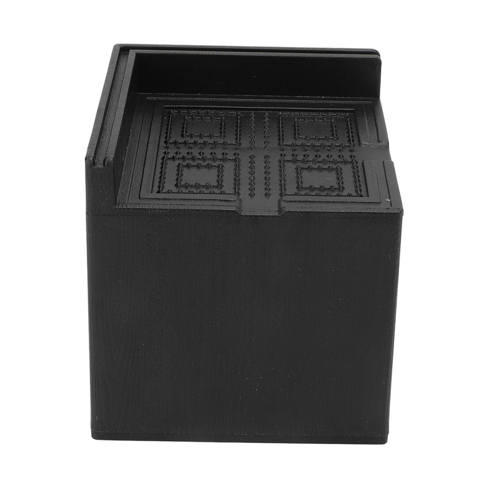 4-Piece 3in Black EVA Plastic Furniture Risers for Bed, Couch, Table ...