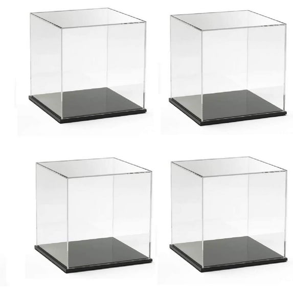 4 Piece Acrylic Cube with Removable top or base.
