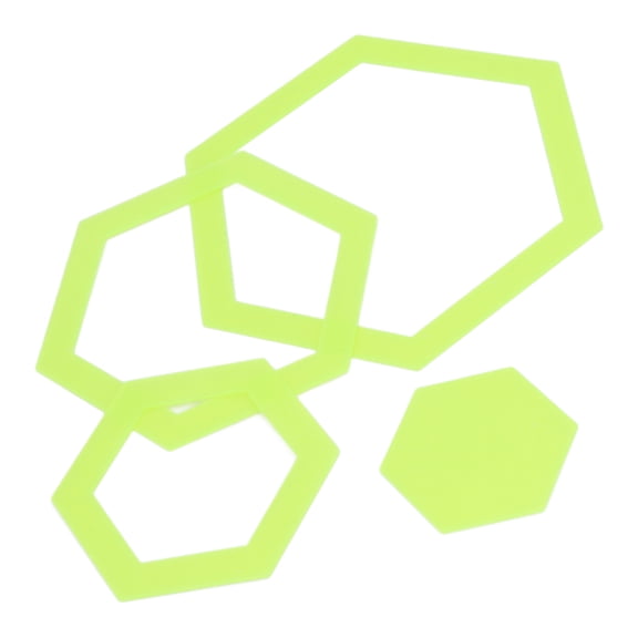 4-Piece Acrylic Quilting Hex Template Set